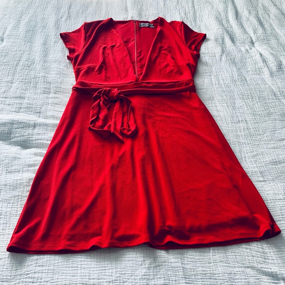 Urban Outfitters Red Wrap Dress